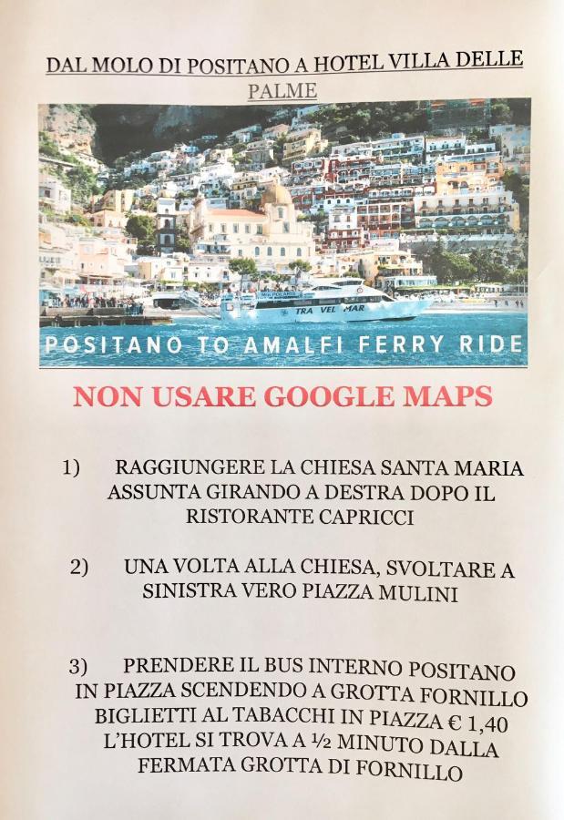 Hotel Villa Delle Palme In Positano Zewnętrze zdjęcie